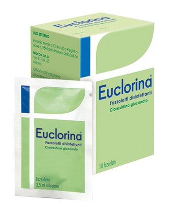 EUCLORINA FAZZOLETTO DISINFETTANTE PER MEDICAZIONE 10 PEZZI