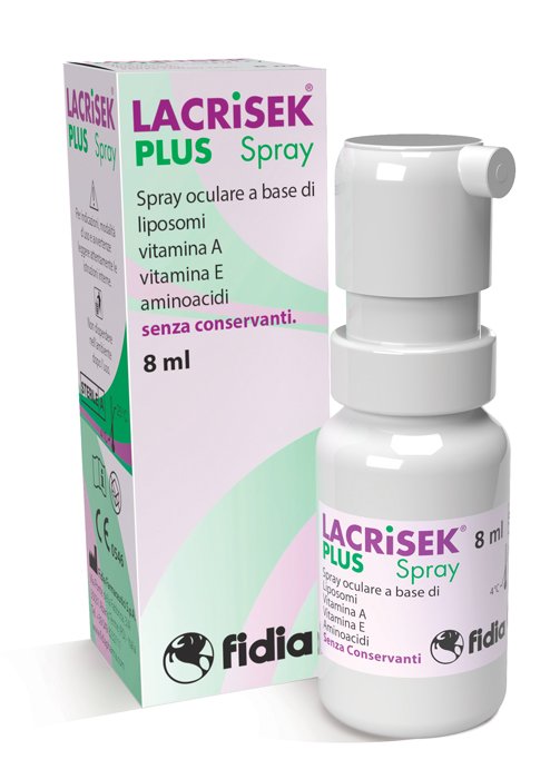 LACRISEK PLUS SPRAY SENZA CONSERVANTI SOLUZIONE OFTALMICA 8 ML