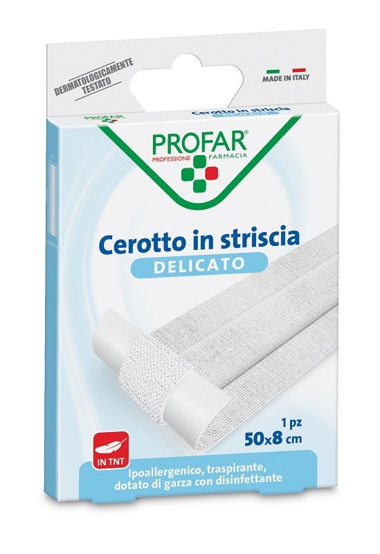 CEROTTO TESSUTO NON TESSUTO DELICATO 1 STRISCIA 50X8 CM PROFAR
