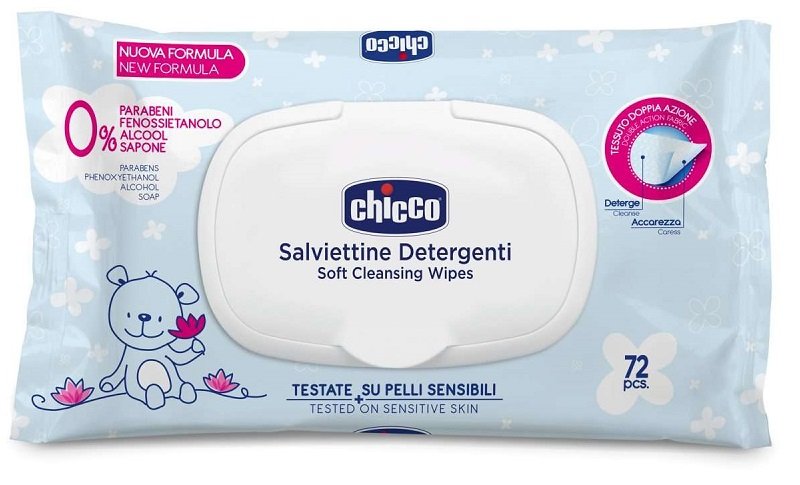 CHICCO COSMESI SALVIETTE 72 PEZZI PLAQ