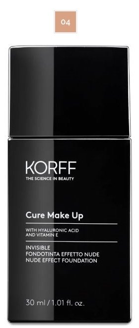 KORFF CURE MAKE UP FONDOTINTA INVISIBLE EFFETTO NUDE 04