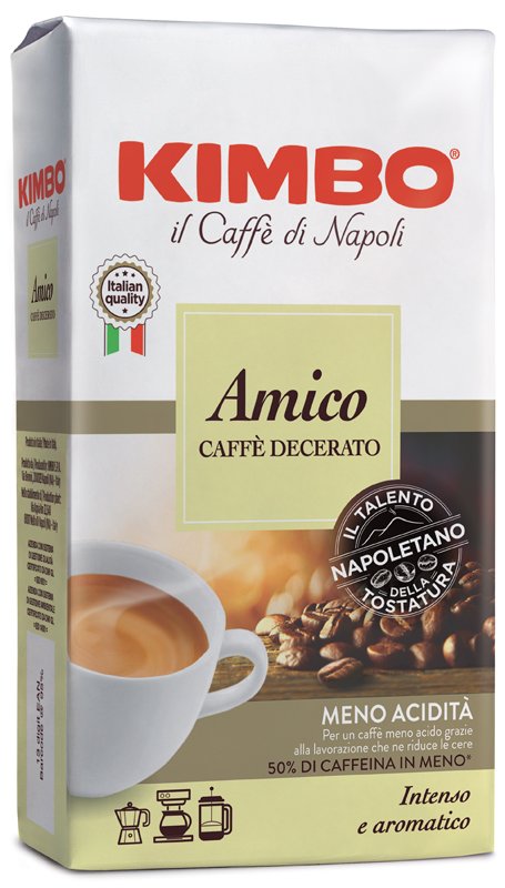 KIMBO AMICO CAFFE%27 TORREFATTO DECERATO E MACERATO 225 G