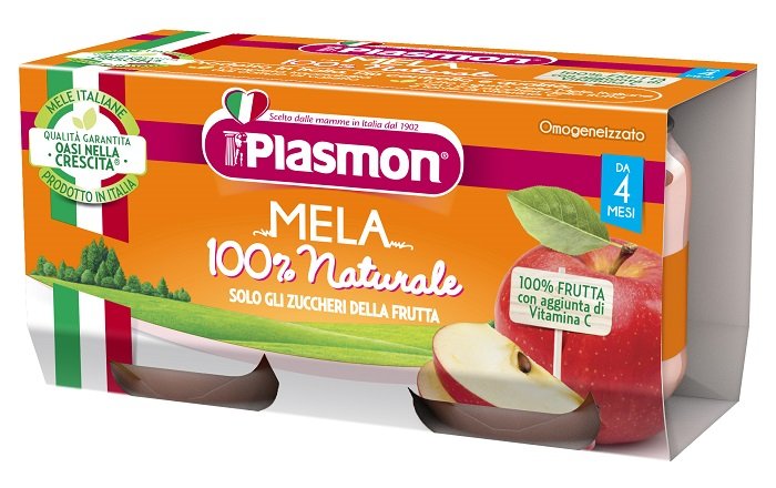 PLASMON OMOGENEIZZATO MELA 2 X 80 G