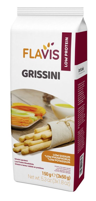 FLAVIS GRISSINI APROTEICI 3 PORZIONI DA 50 G