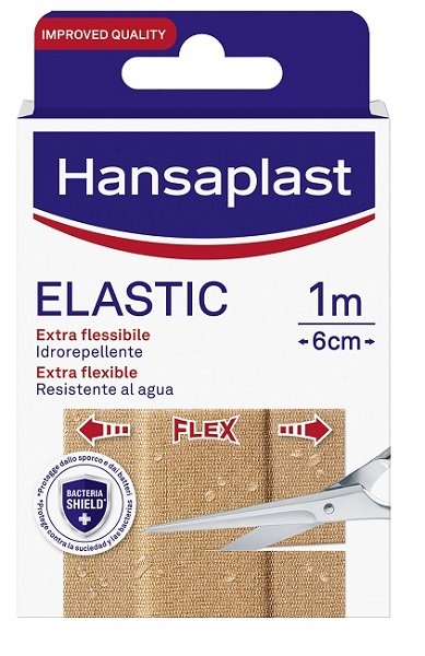 CEROTTO IN STRISCIA HANSAPLAST ELASTIC EXTRA FLESSIBILE 6 CM LUNGHEZZA 1 M 10 PEZZI