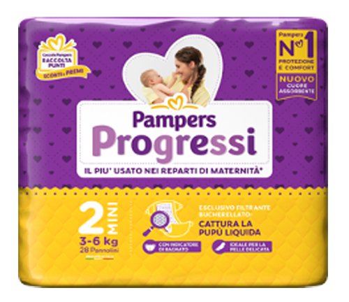 PAMPERS PROGRESSI MINI 28 PEZZI