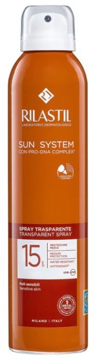 RILASTIL SUN SYSTEM TRANSPARENT SPRAY SPF15 200 ML