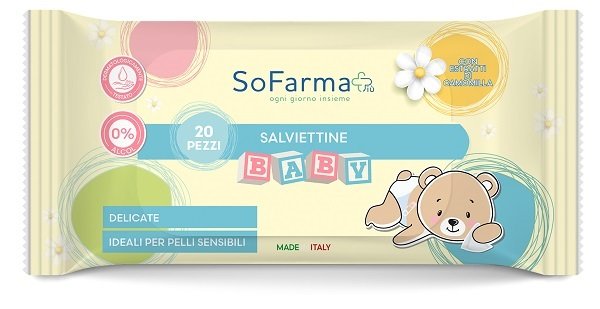 SALVIETTINE BABY CAMOMILLA 20 PEZZI SOFARMAPIU%27