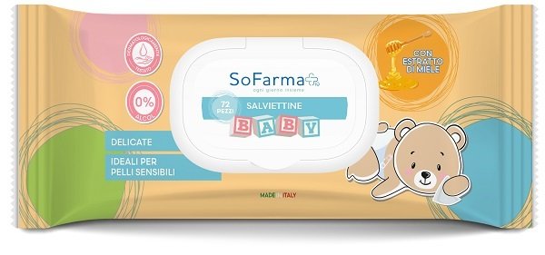 SALVIETTINE BABY MIELE 72 PEZZI SOFARMAPIU%27