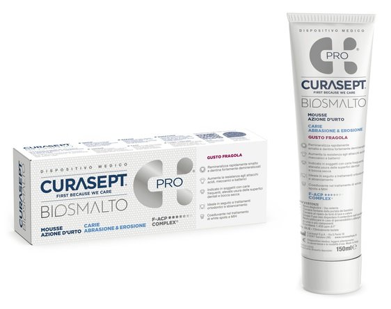 CURASEPT BIOSMALTO MOUSSE CARIE FRAGOLA 50 ML