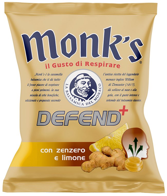 MONKS CARAMELLE DEFEND ZENZERO/LIMONE 46 G