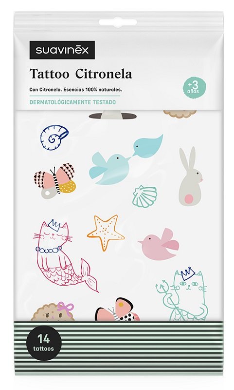 SUAVINEX TATUAGGI CITRONELLA 14 PEZZI