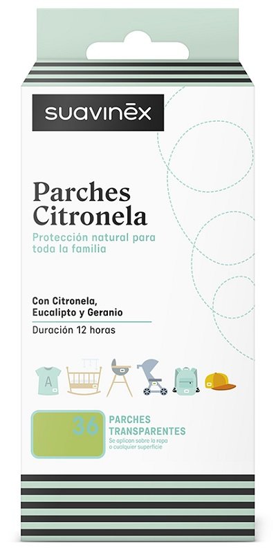 SUAVINEX PATCHES TRASPARENTI CITRONELLA 36 PEZZI