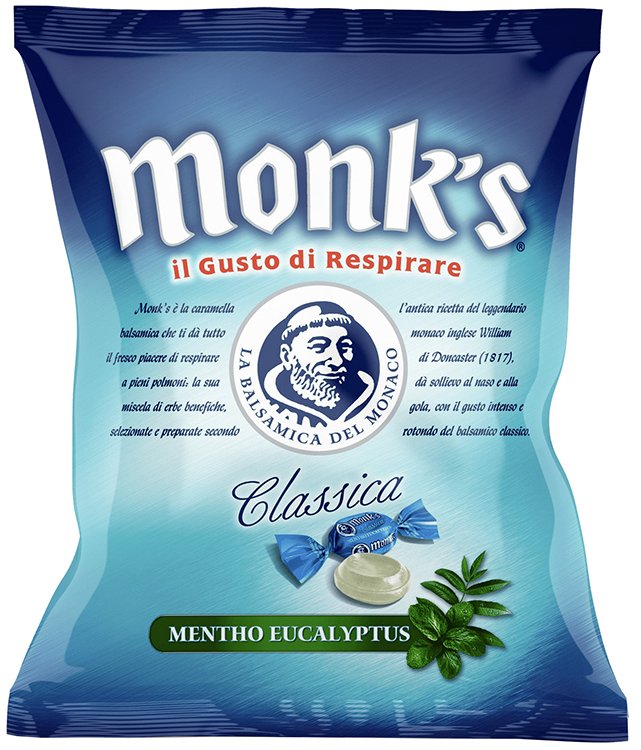 CARAMELLE MONK%27S CLASSIC MENTA/EUCALIPTO 100 G