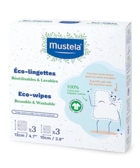 MUSTELA SALVIETTE LAVABILI RIUTILIZZABILI 6 PEZZI