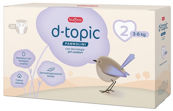D-TOPIC PANNOLINI TAGLIA 2 24 PEZZI