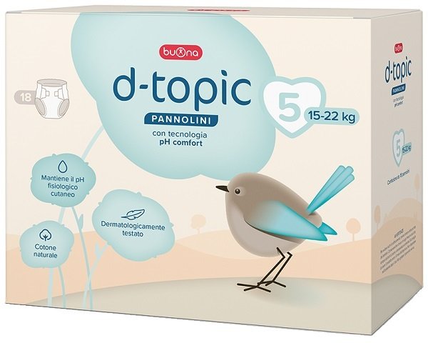 D-TOPIC PANNOLINI TAGLIA 5 18 PEZZI
