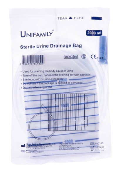 UNIFAMILY SACCA URINE 130 CM 2 L 10 PEZZI