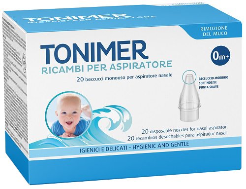 RICAMBI ASPIRATORE NASALE TONIMER 20 PEZZI
