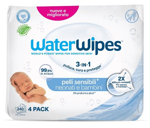 WATERWIPES BIO 4 X 60 PEZZI