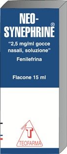 NEO-SYNEPHRINE 2,5 MG/ML GOCCE NASALI, SOLUZIONE 2,5 MG/ML GOCCE NASALI, SOLUZIONE FLACONE 15 ML