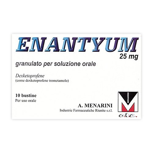 ENANTYUM 25 MG GRANULATO PER SOLUZIONE ORALE 25 MG GRANULATO PER SOLUZIONE ORALE 10 BUSTINE AL/PE MONODOSE