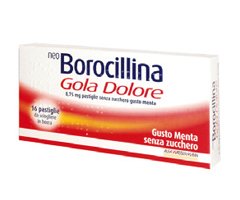 NEO BOROCILLINA GOLA DOLORE 8,75 MG PASTIGLIE SENZA ZUCCHERO GUSTO MENTA 16 PASTIGLIE