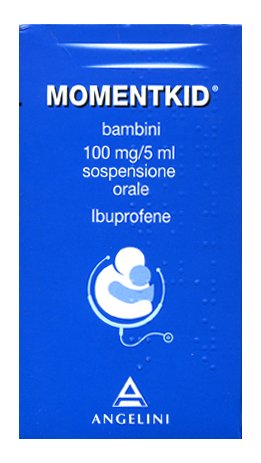 MOMENTKID BAMBINI 100 MG/5 ML SOSPENSIONE ORALE BAMBINI 100 MG/5 ML SOSPENSIONE ORALE FLACONE 150 ML CON SIRINGA DOSATRICE