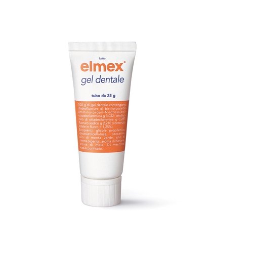 ELMEX 30,32 MG/G / 2,87 MG/G / 22,1 MG/G GEL DENTALE GEL DENTALE TUBO 25 G