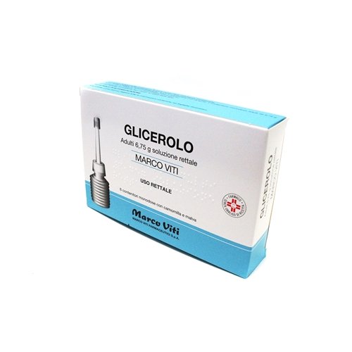 GLICEROLO MARCO VITI SOLUZIONE RETTALE ADULTI 6,75 G SOLUZIONE RETTALE 6 CONTENITORI MONODOSE CON CAMOMILLA E MALVA