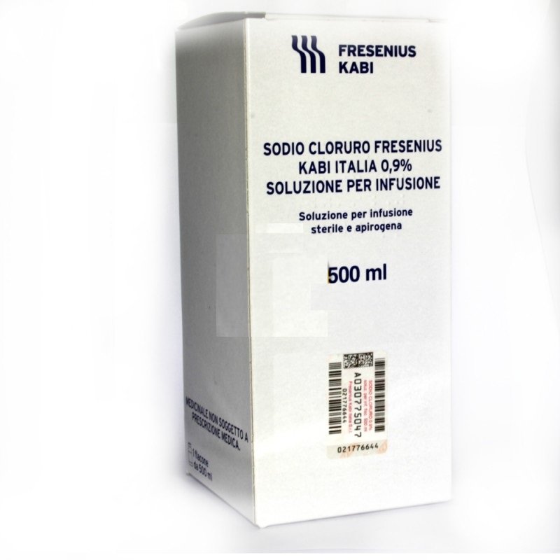 SODIO CLORURO FRESENIUS KABI ITALIA SOLUZIONE PER INFUSIONE 0,9 % SOLUZIONE PER INFUSIONE 1 FLACONCINO IN VETRO 500 ML