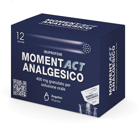 MOMENTACT ANALGESICO 400 MG GRANULATO PER SOLUZIONE ORALE 400 MG GRANULATO PER SOLUZIONE ORALE 12 BUSTINE