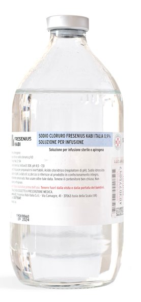 SODIO CLORURO FRESENIUS KABI ITALIA SOLUZIONE PER INFUSIONE 0,9 % SOLUZIONE PER INFUSIONE 1 FLACONCINO IN VETRO 500 ML