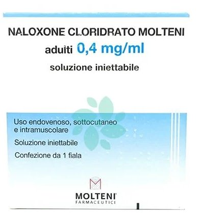 NALOXONE CLORIDRATO MOLTENI SOLUZIONE INIETTABILE ADULTI 0,4 MG/ML SOLUZIONE INIETTABILE 1 FIALA DA 1 ML