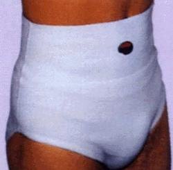 ALBERT ANDRE%27 ARTICOLO 124 SLIP CONTENITIVO ERNIA TRAMATO UOMO-DONNA, PER ERNIA E SPORT COLORE BIANCO TAGLIA 3