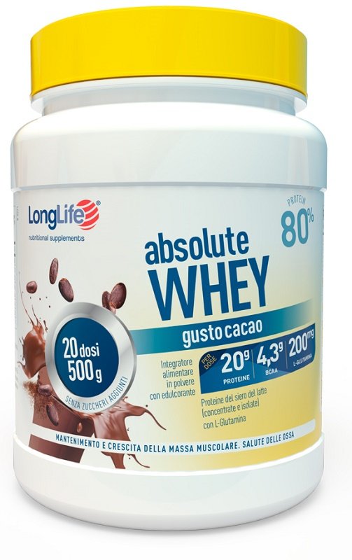 LONGLIFE ABSOLUTE WHEY CACAO 500 G