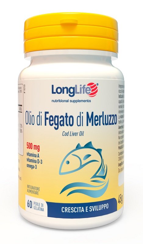 LONGLIFE OLIO FEGATO MERLUZZO 500 MG 60 PERLE