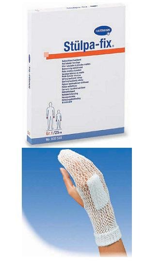 RETE TUBOLARE ELASTICA DI FISSAGGIO STULPA FIX IN ROTOLO COTONE 68% POLIAMMIDE 24% POLIURETANO 8% GAMBE/TESTA BB