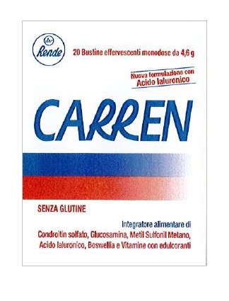 CARREN 20 BUSTINE EFFERVESCENTI MONODOSE DA 4,6 G L%27UNA