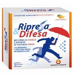 RIPRESA & DIFESA GRANULATO EFFERVESCENTE MANDARINO 20 BUSTINE