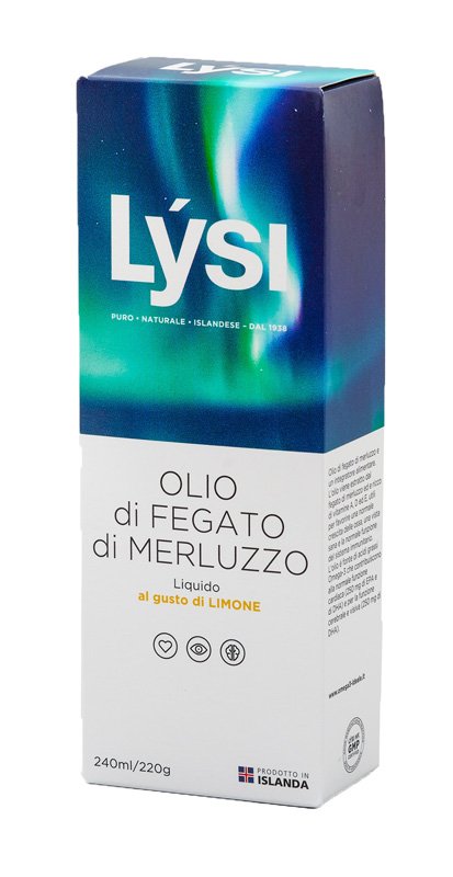 LYSI OLIO FEGATO MERLUZZO LIMONE 240 ML