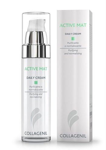 COLLAGENIL ACTIVE MAT DAILY CREAM SEBOREGOLATRICE/PURIFICANTE PER LA PELLE DEL VISO FLACONE 50 ML
