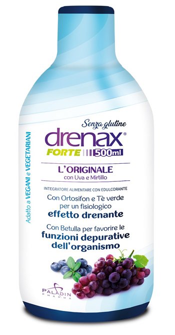 DRENAX FORTE L%27ORIGINALE CON UVA E MIRTILLO 500 ML