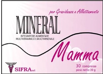 MINERAL MAMMA INTEGRATORE ALIMENTARE PER GRAVIDANZA ED ALLATTAMENTO 30 COMPRESSE 39 G