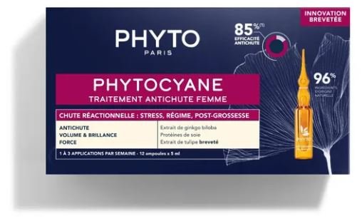 PHYTO PARIS PHYTOCYANE TRATTAMENTO ANTICADUTA CAPELLI DONNA 12 FIALE 7,5 ML