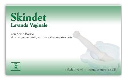 SKINDET LAVANDA VAGINALE 4 FLACONI 140 ML + 4 CANNULE MONOUSO IN BLISTER