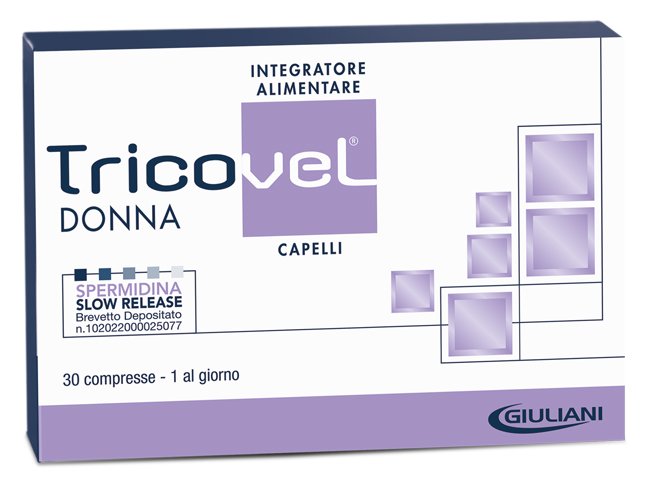 TRICOVEL DONNA INTEGRATORE ALIMENTARE CON NUTRIENTI SPECIFICI PER CAPELLI 30 COMPRESSE