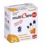 TEST TRIGLICERIDI MULTICARE IN STRISCE CON ASPRIAZIONE CAPILLARE 25 PEZZI