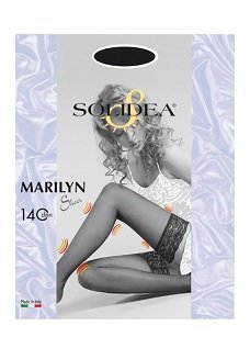 MARILYN 140 CALZA SHEER AUTOREGGENTE BLU SCURO 2