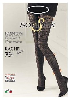 RACHEL LACE 70 COLLANT FANTASIA NERO 2-M